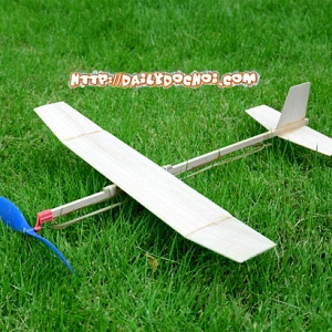  V11 máy bay cánh bằng dây chun gỗ ép mới